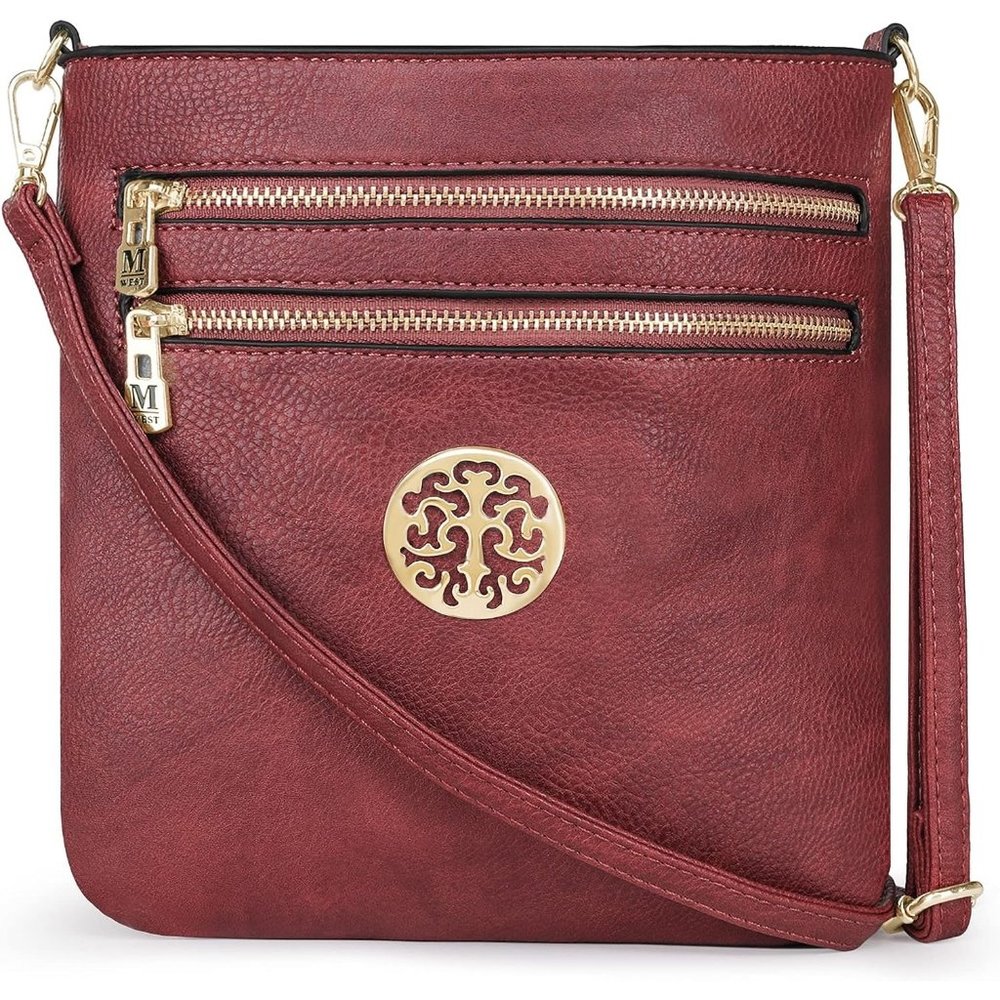 Women Multi Pocket Cross Body Bag with Adjustable Strap